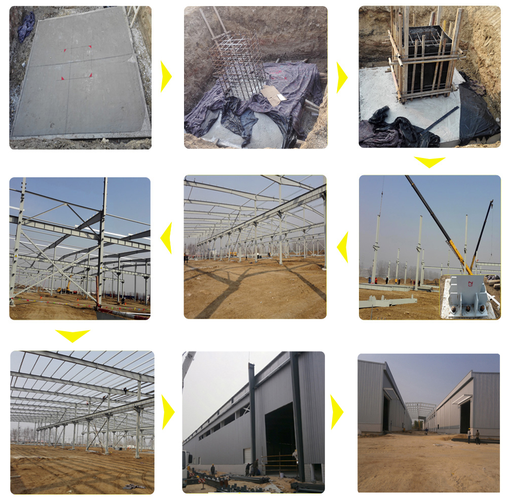 steel structure installation  .