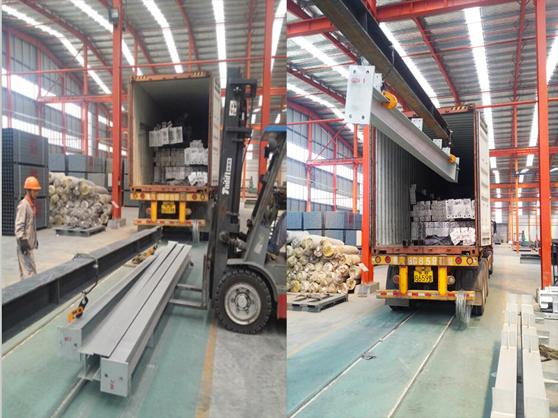 steel construction on delivery